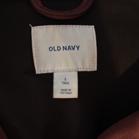 Old Navy Brushed Microfiber Jacket. Large Tall in beautiful burgundy/maroon - Picture 3 of 4